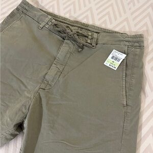 Poeme Bohemien Men's Drawstring Military Green slim fit chinos - Size 30